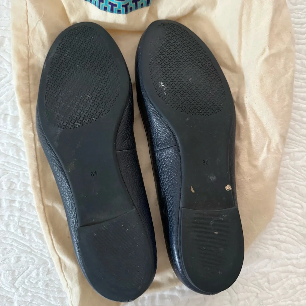 Tory Burch Navy Blue Ballet Flats